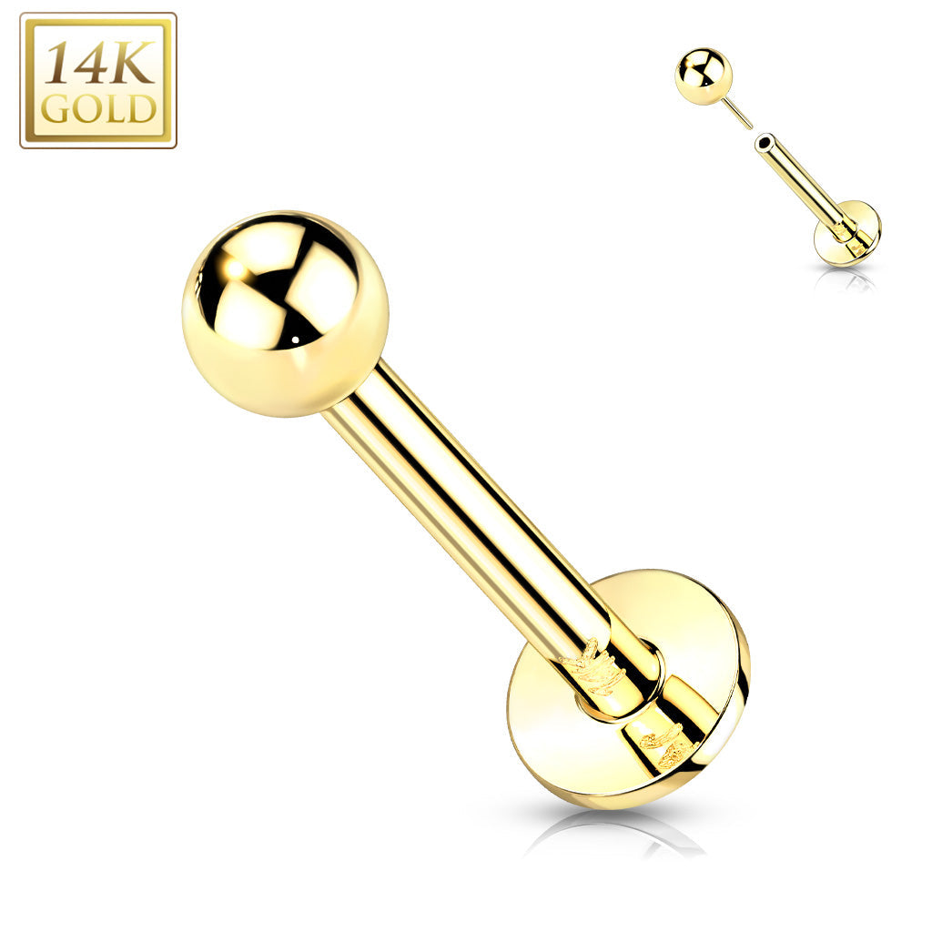 Piercing Earring 3mm Gold Ball Stud