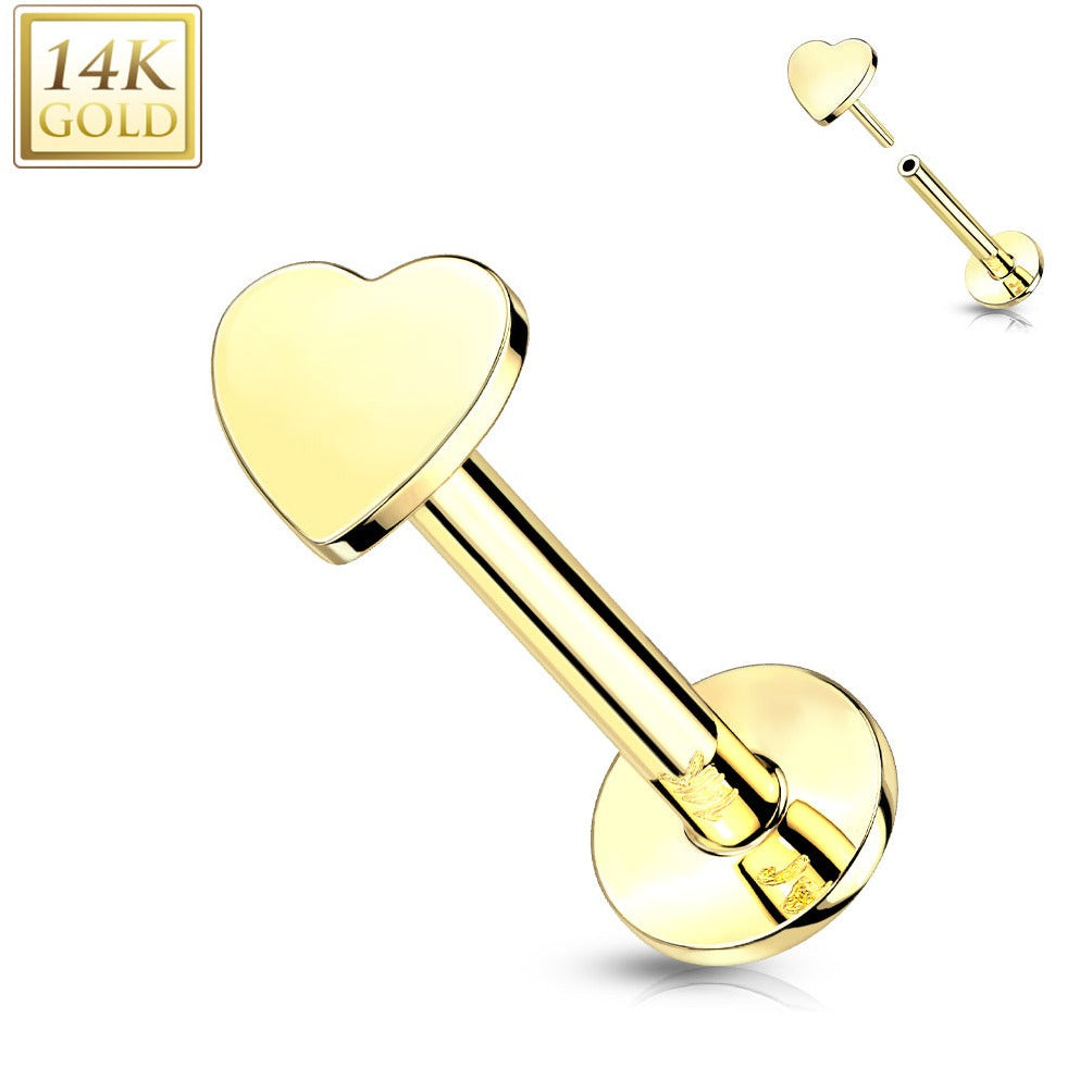 Piercing Earring Heart Stud