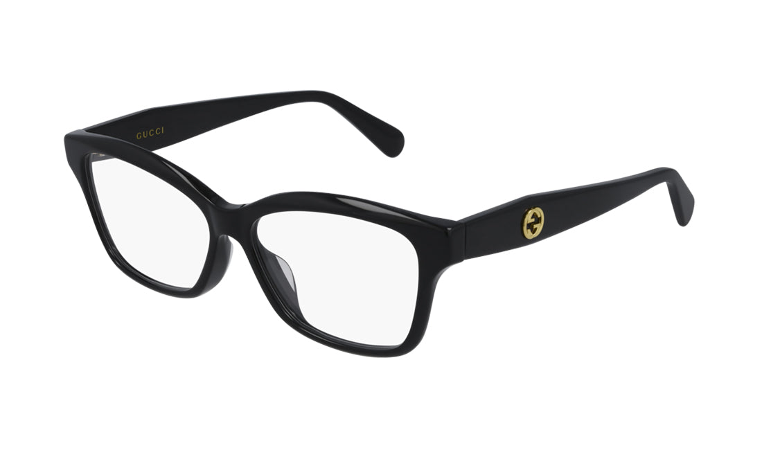 Frames Gucci GG0801OA Black, D Frame, Frames, Gucci, Havana, Medium, Non-Polarized, Plastic, Prescription, Womens