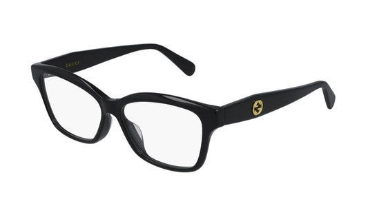 Frames Gucci GG0801OA Black, D Frame, Frames, Gucci, Havana, Medium, Non-Polarized, Plastic, Prescription, Womens