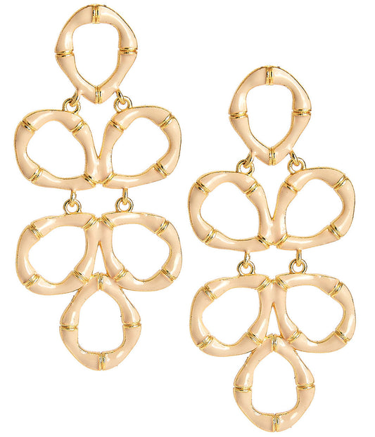 Lisi Lerch - Ginger Enamel Bamboo Earrings - (three colors)