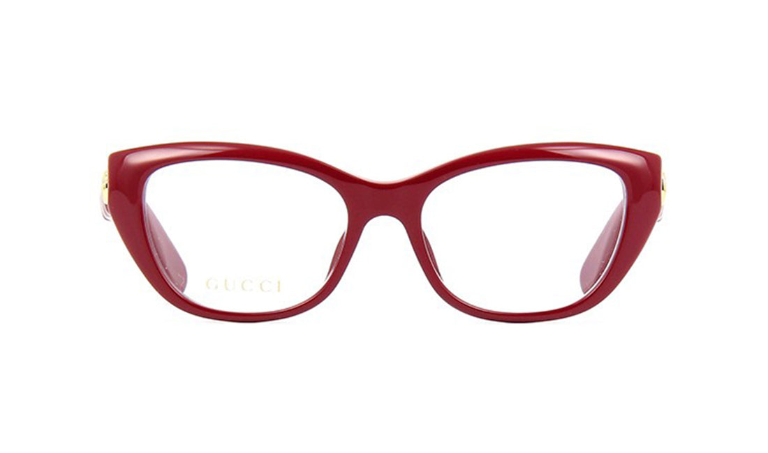 Frames Gucci GG0813O Cat Eye, Frames, Gucci, Medium, Plastic, Prescription, Red, Womens