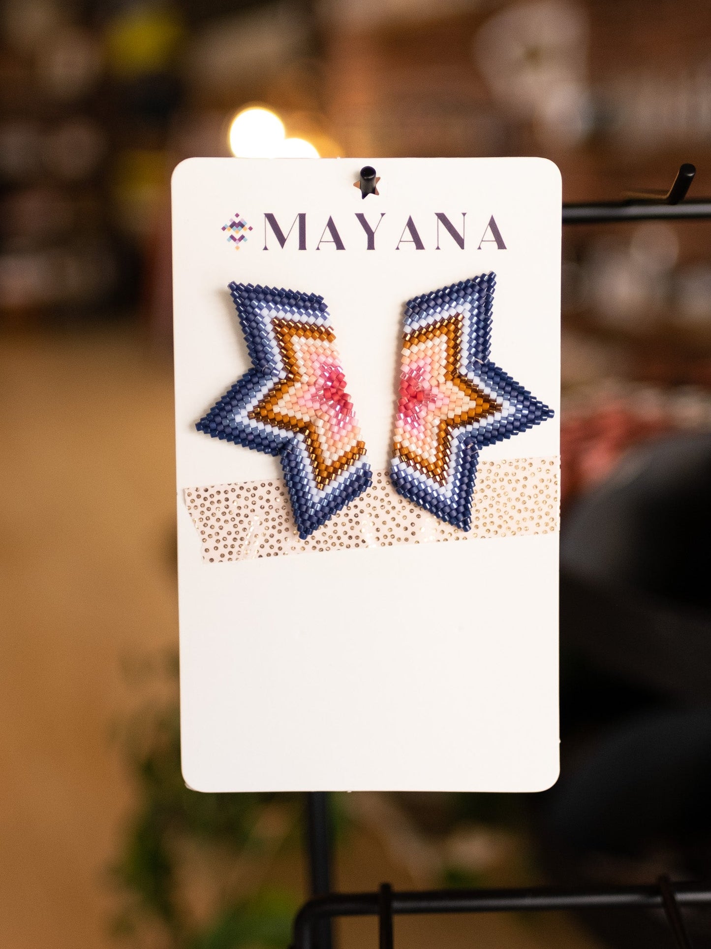 Beaded Handwoven Earrings - Mayana Designs Co