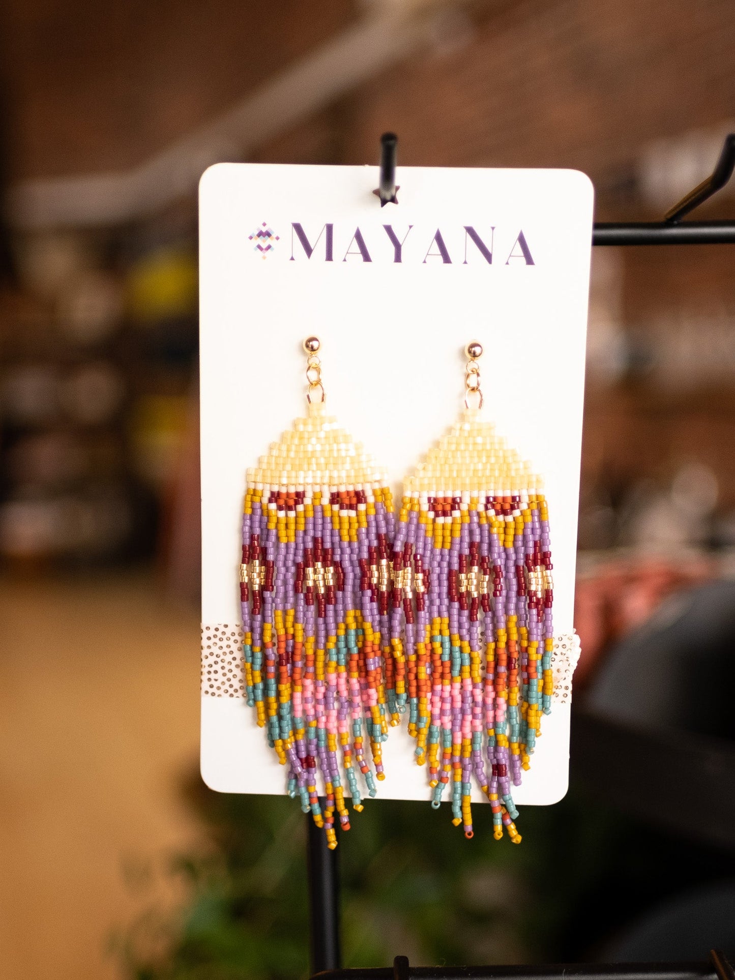 huipil warmed earth earrings