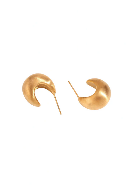 Alice Matte Gold Hoops