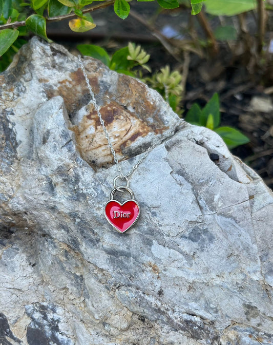 D Charm Necklace Gold
