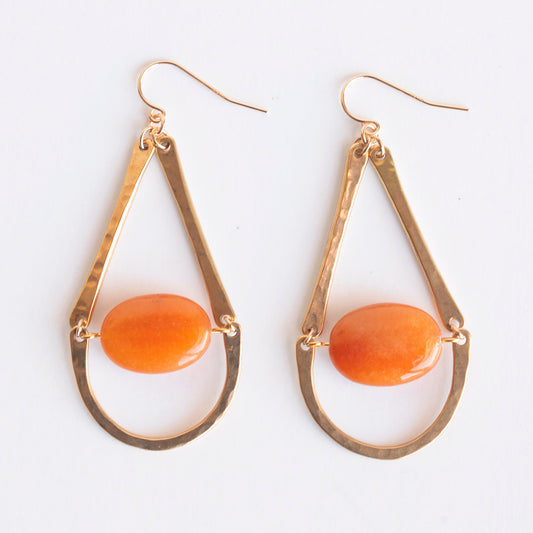 Red Jade Ozona Earrings