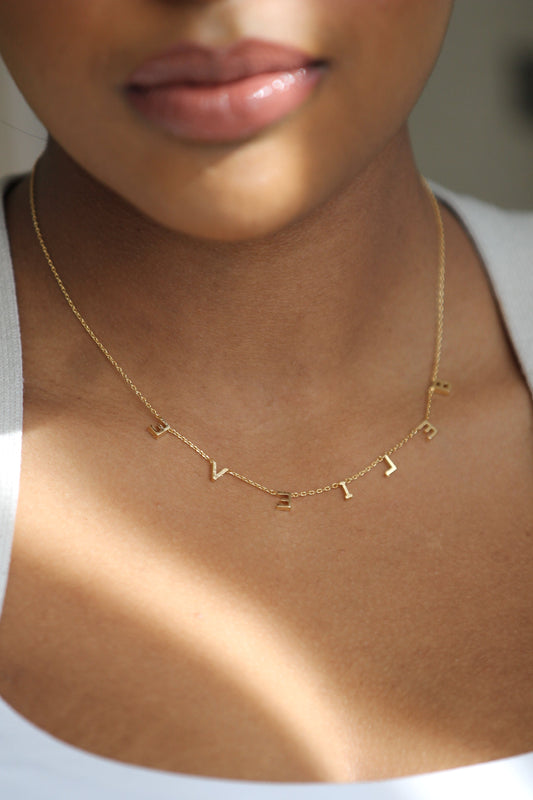 Believe Gold Necklace