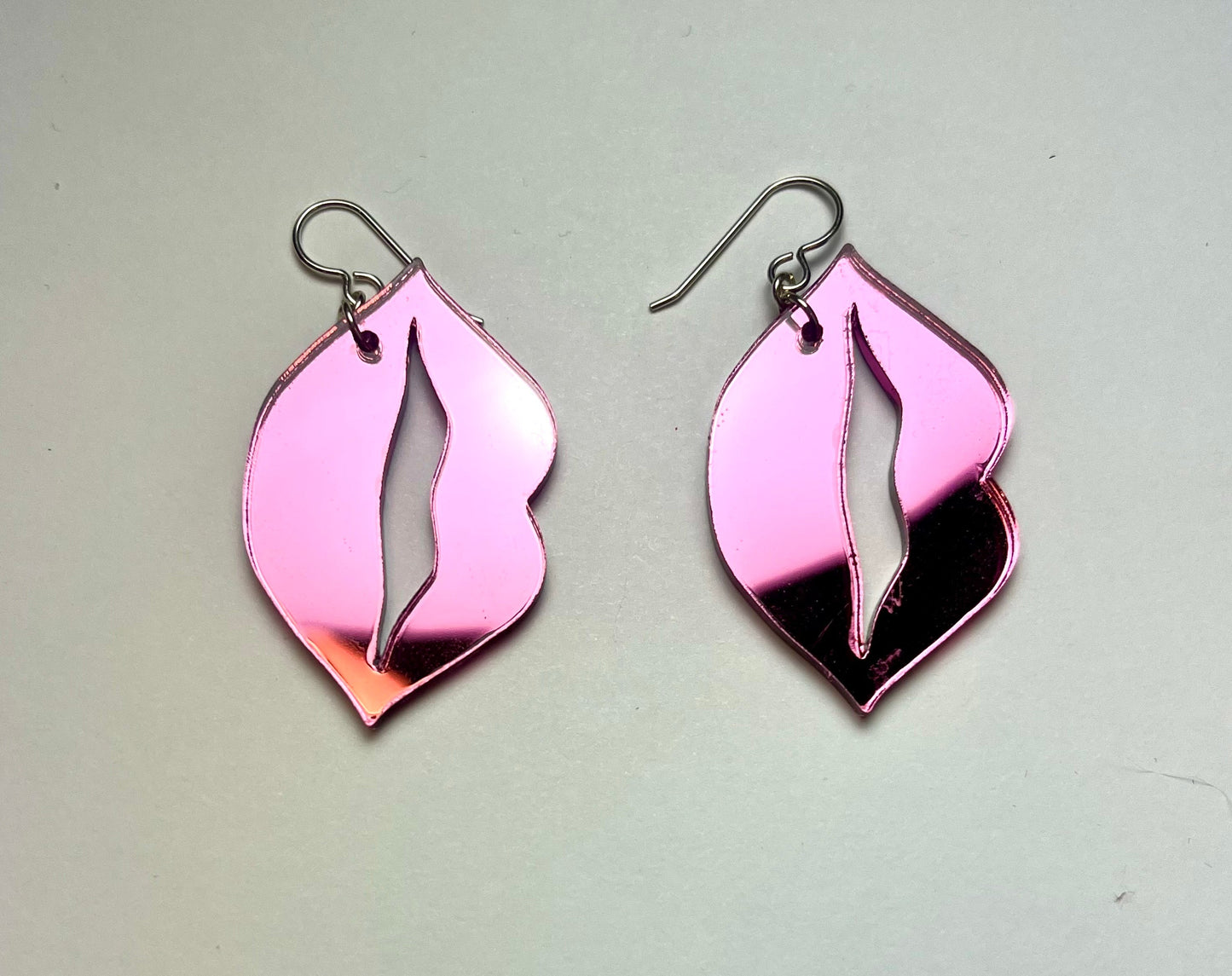 Parted Lips Acrylic Earrings