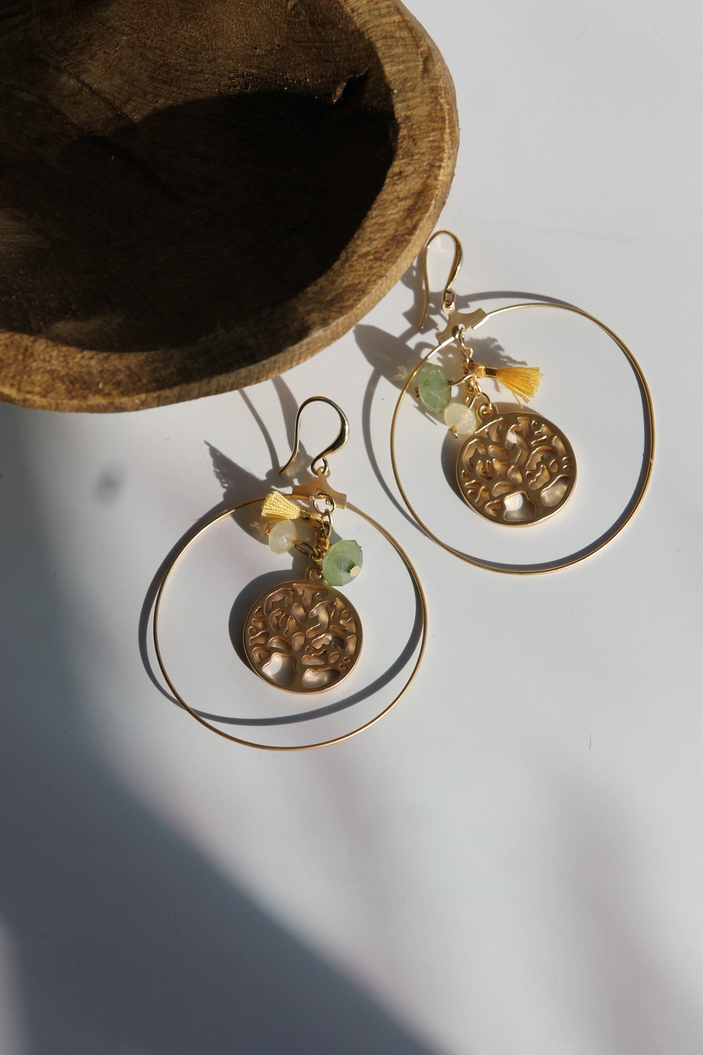 Tree of life Hoop Earrings
