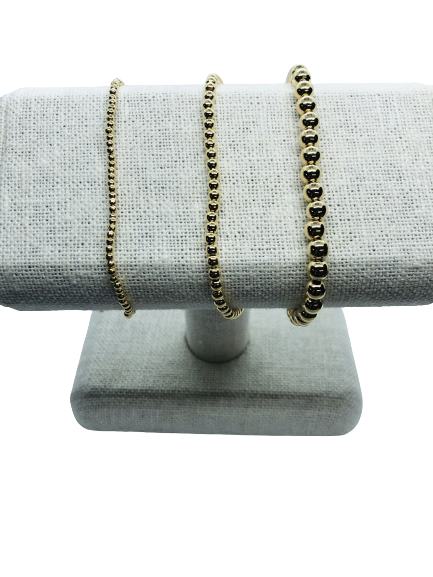 Petite Beaded Gold Bracelet