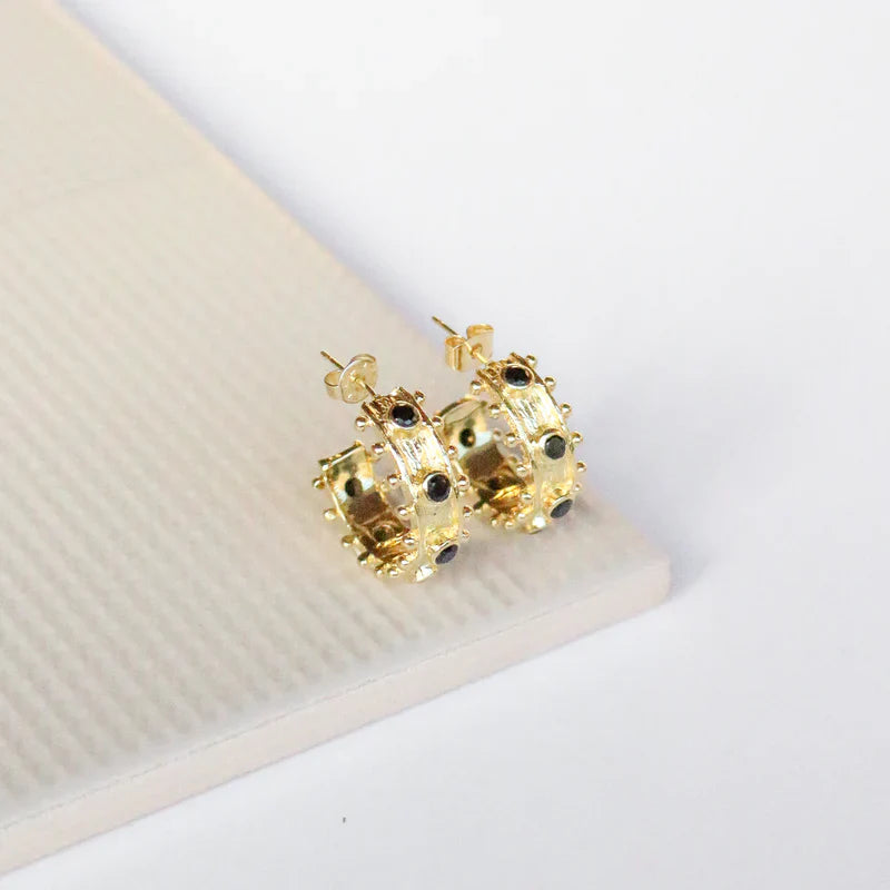 Earrings-Etruscan Hoop Earrings