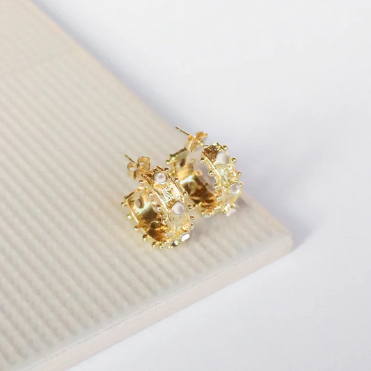 Earrings-Etruscan Hoop Earrings