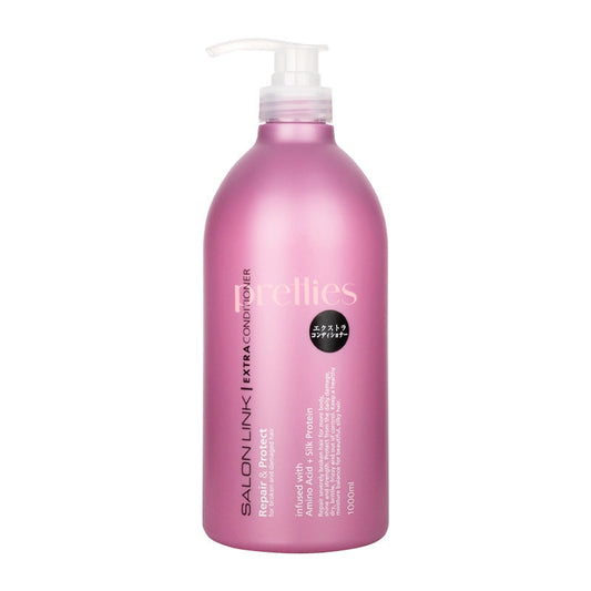 Kumano Yushi Salon Link Extra Conditioner Repair & Protect (European Floral) 1000ml (Purple Pink)