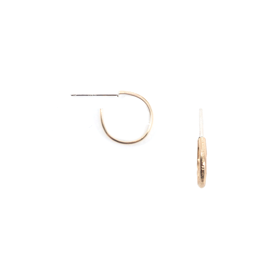 Mineral and Matter Textured Lines Huggie Hoop Earrings