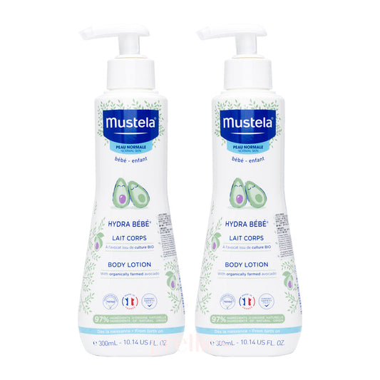 Mustela Hydra-bebe body lotion 300ml (Europe Version) x2pcs (035877)