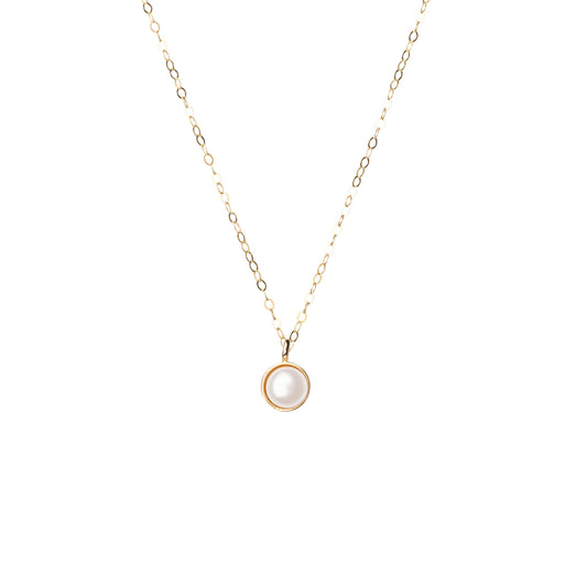 Mineral and Matter Pearl Pendant Necklace