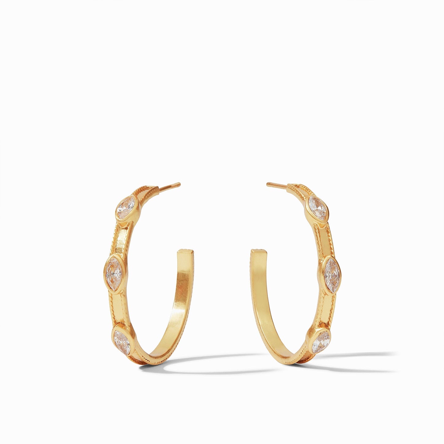 Monaco Hoop Cubic Zirconia (Medium)