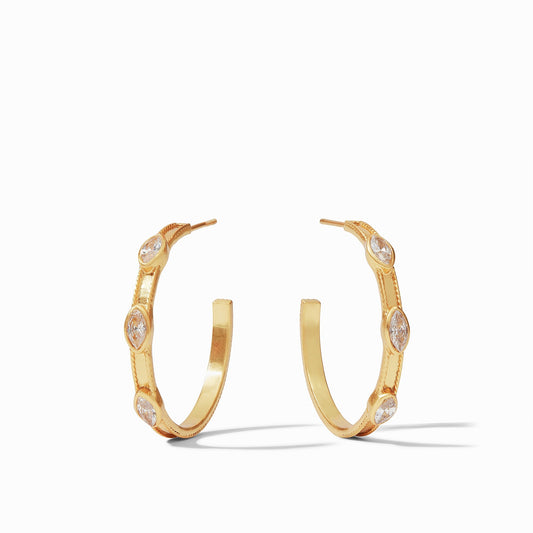 Monaco Hoop Cubic Zirconia (Medium)