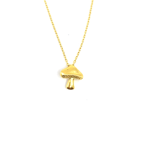 Mineral and Matter Mushroom Necklace