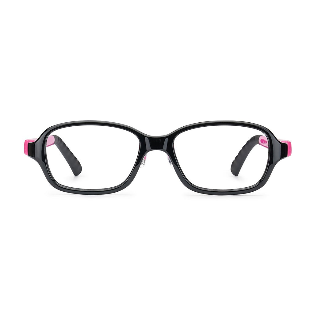 Nano Replay Custom Fit with QIAO Adjustable Bridge Black/Magenta front view