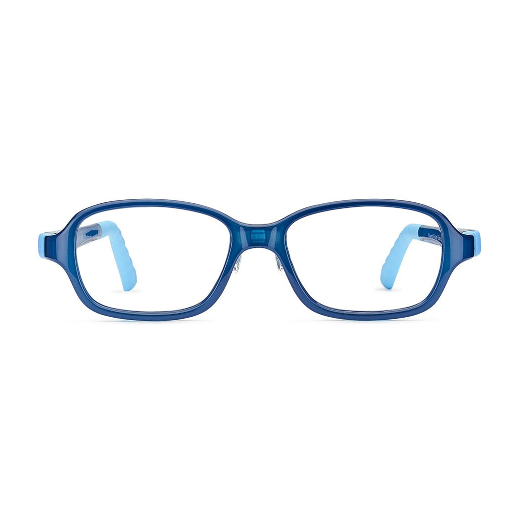 Nano Replay Custom Fit with QIAO Adjustable Bridge Crystal Blue front view