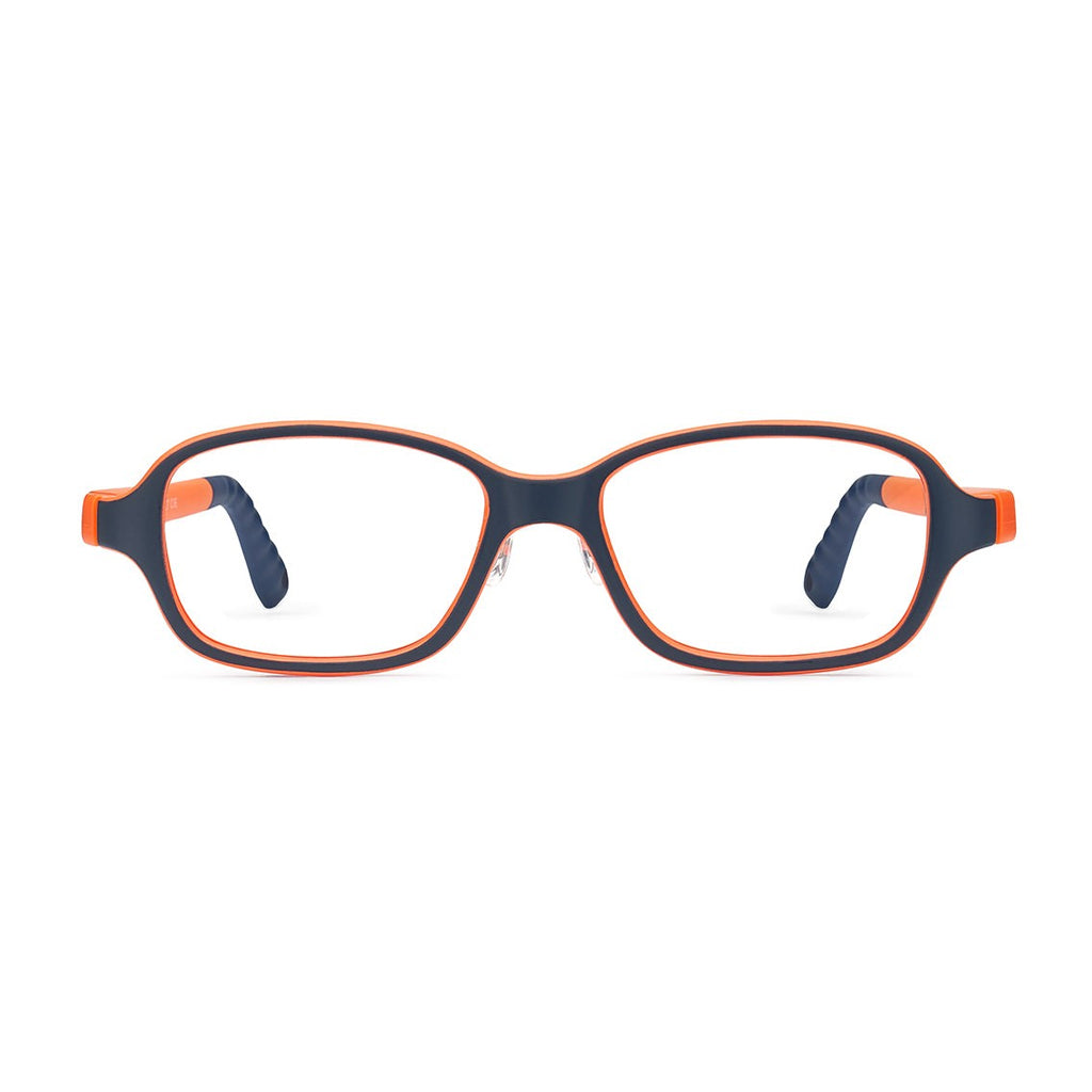 Nano Replay Custom Fit with QIAO Adjustable Bridge Matte Navy/Orange front view