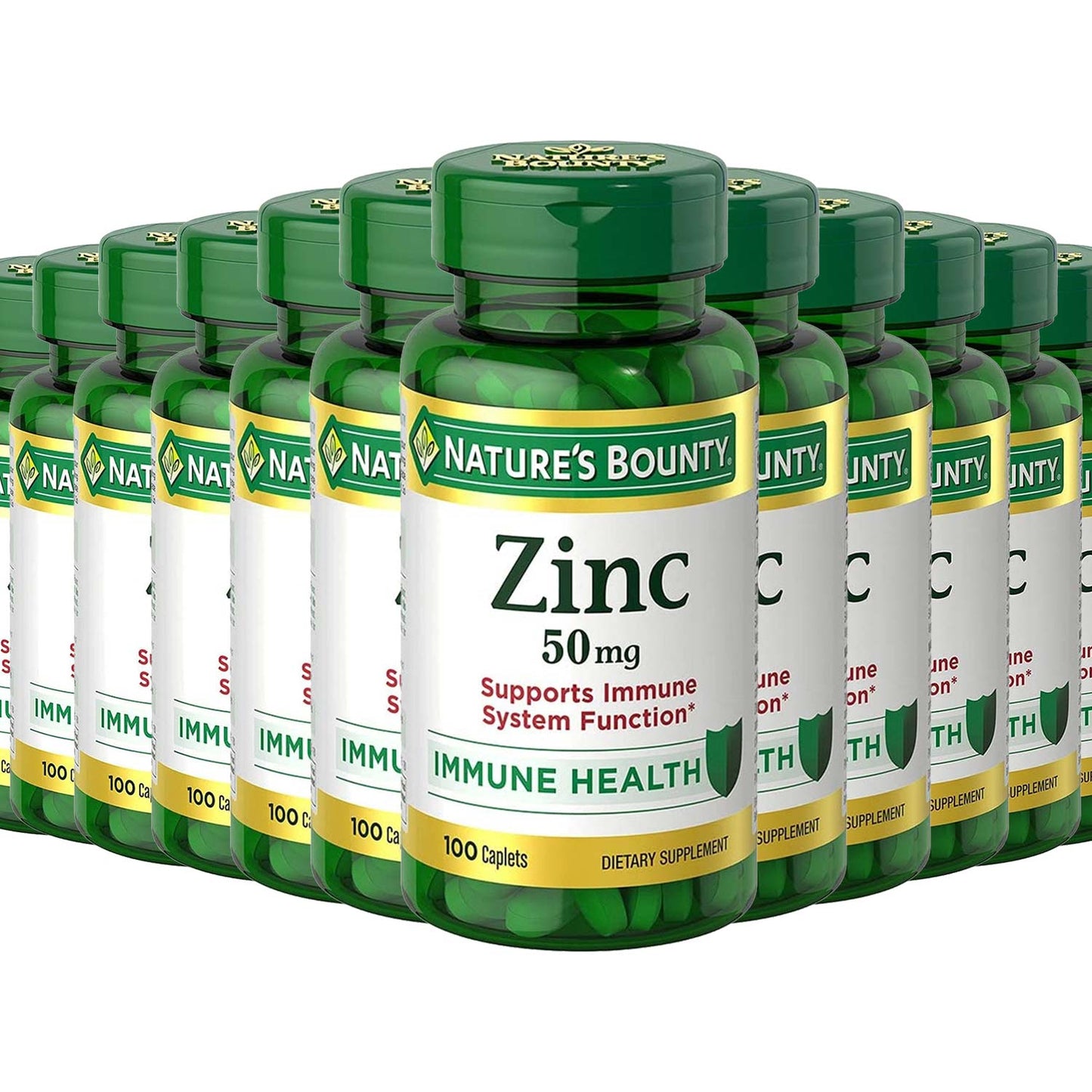 Nature's Bounty Zinc 50 Mg - 100 Ct - 12 Pack