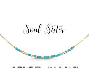 Soul Sister Morse Code Necklace
