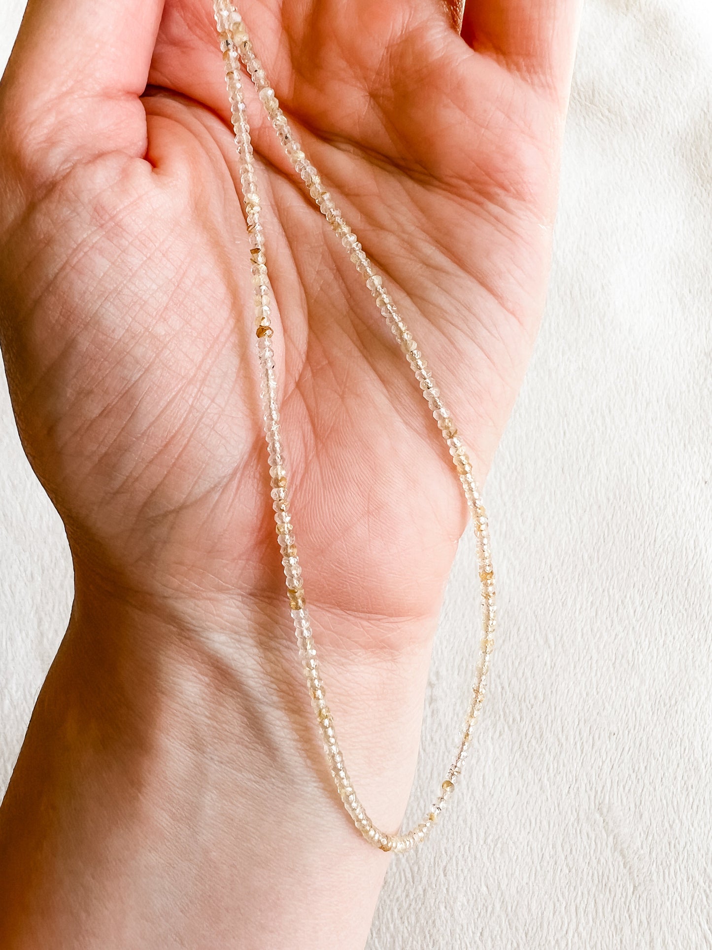 Sterling Silver Crystal Necklace