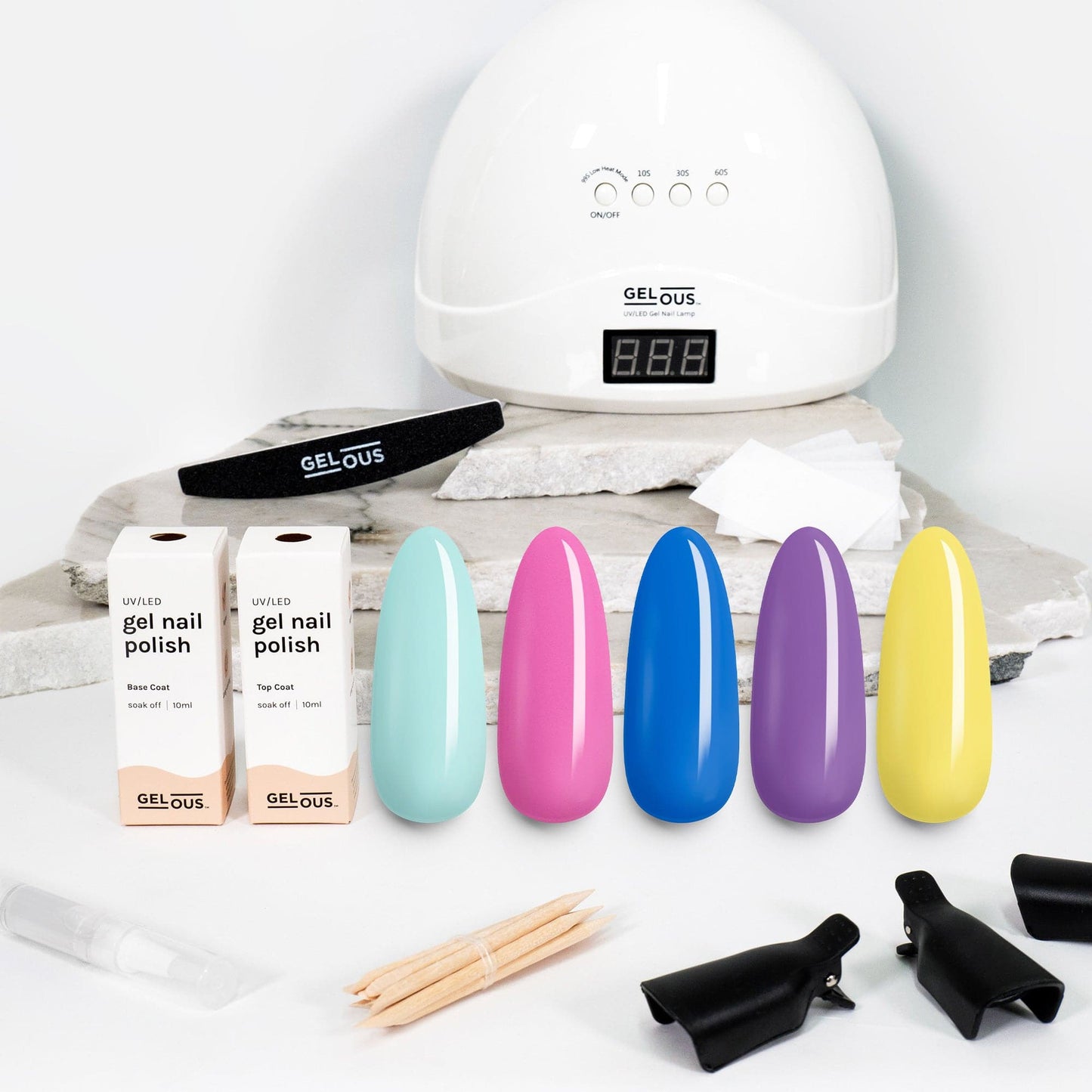 Gelous gel nail polish Brights Polish Starter Pack - photographed in New Zealand