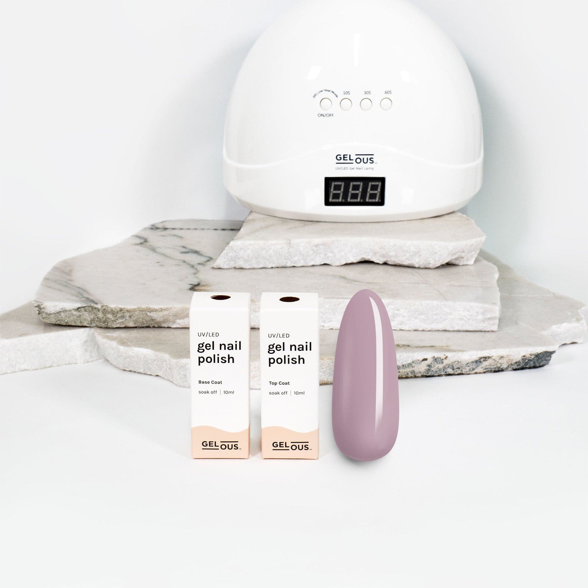 Gelous gel nail polish Dusty Pink Basic Pack - photographed in New Zealand