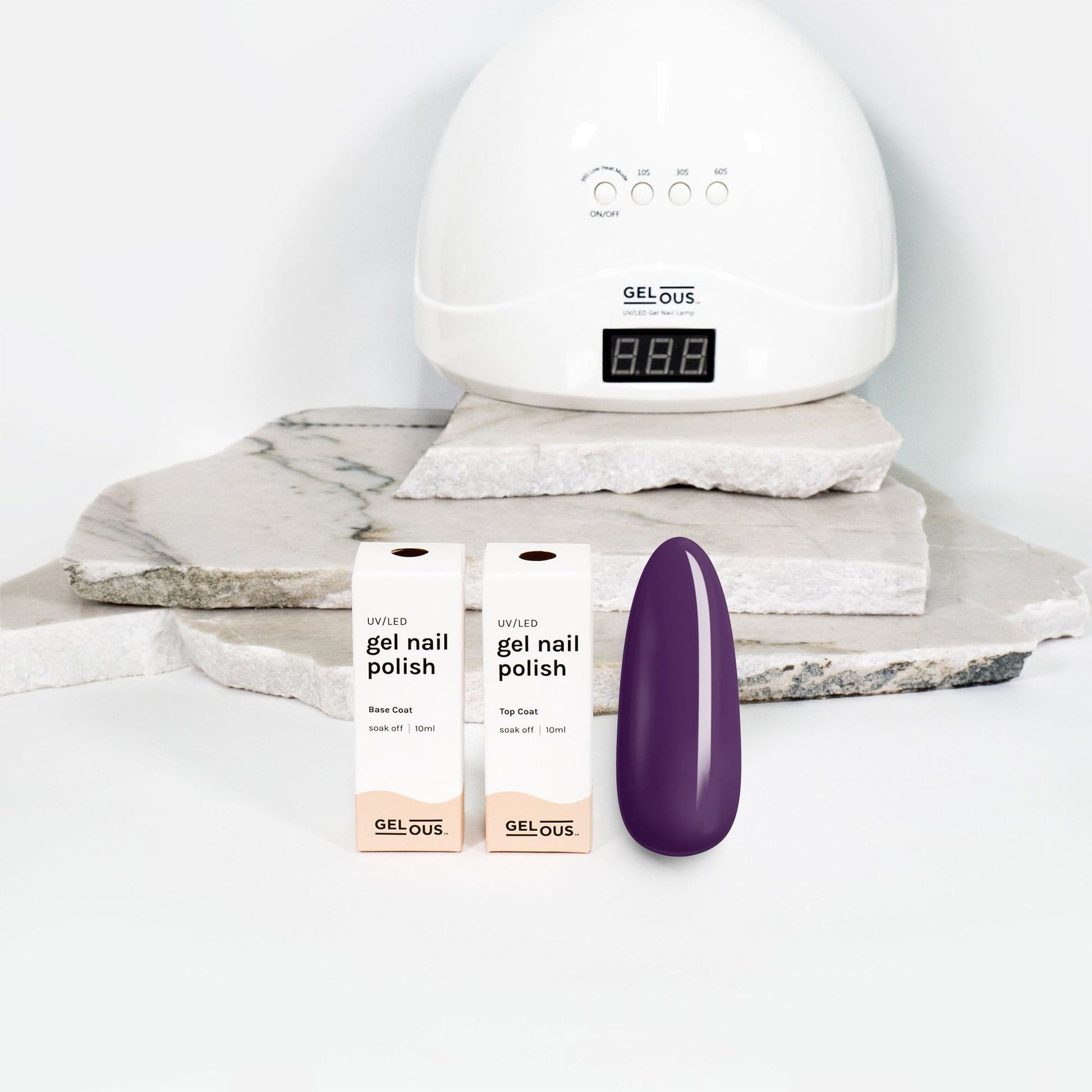 Gelous gel nail polish Elderberry Basic Pack - photographed in New Zealand