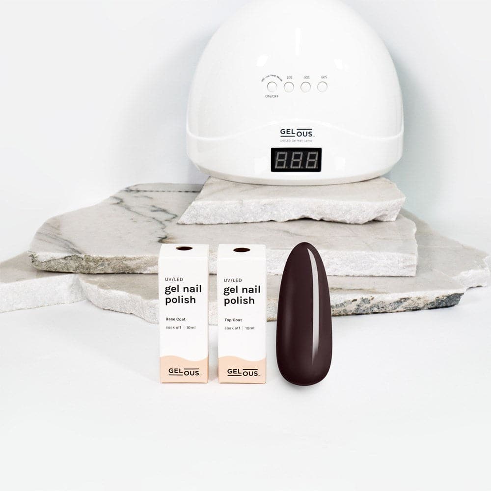 Gelous gel nail polish Espresso Basic Pack - photographed in New Zealand