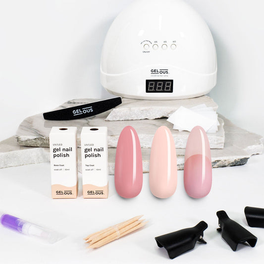 Gelous gel nail polish Just a Kiss Polish Starter Pack - photographed in New Zealand