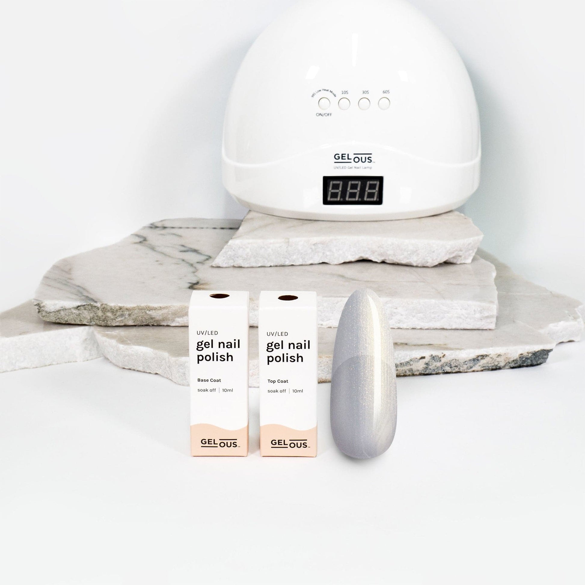 Gelous gel nail polish Pearlescent Oyster Basic Pack - photographed in New Zealand