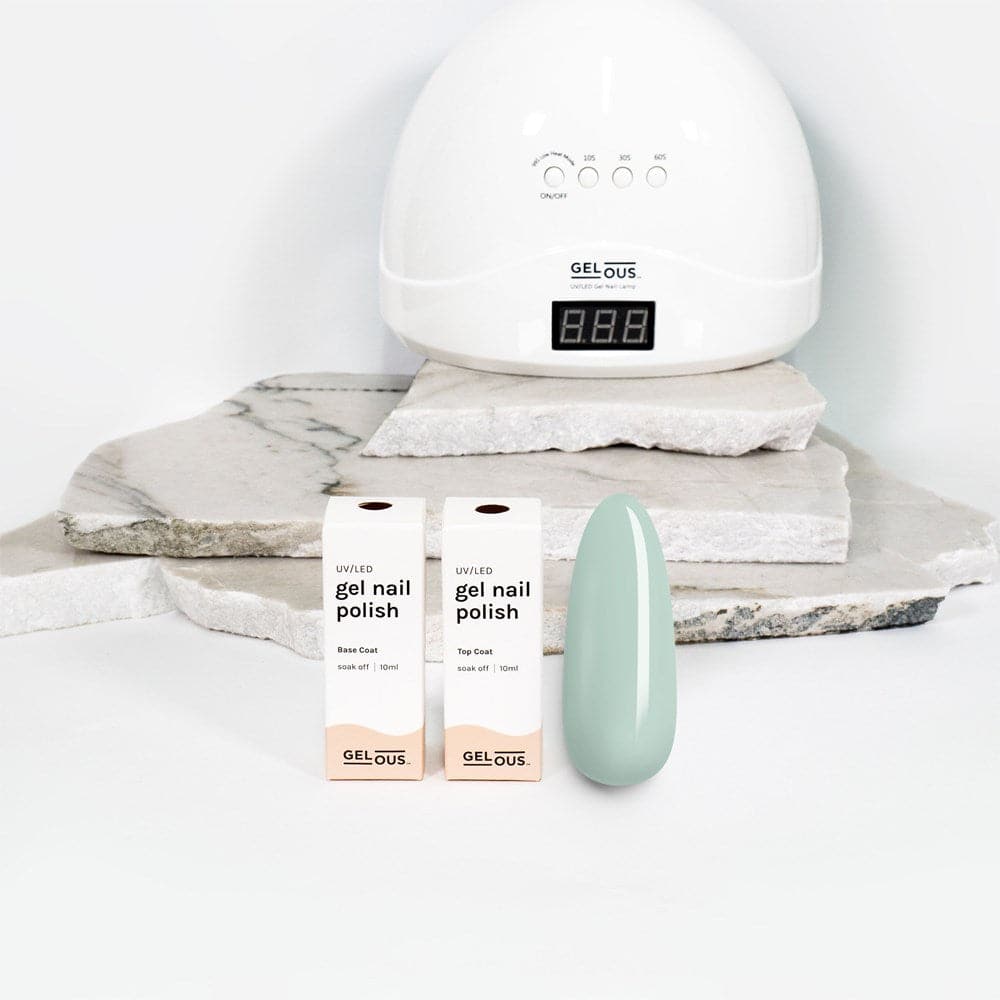 Gelous gel nail polish Pistachio Basic Pack - photographed in New Zealand