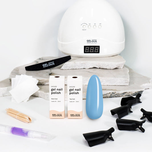 Gelous gel nail polish Rain Dance Starter Pack - photographed in New Zealand