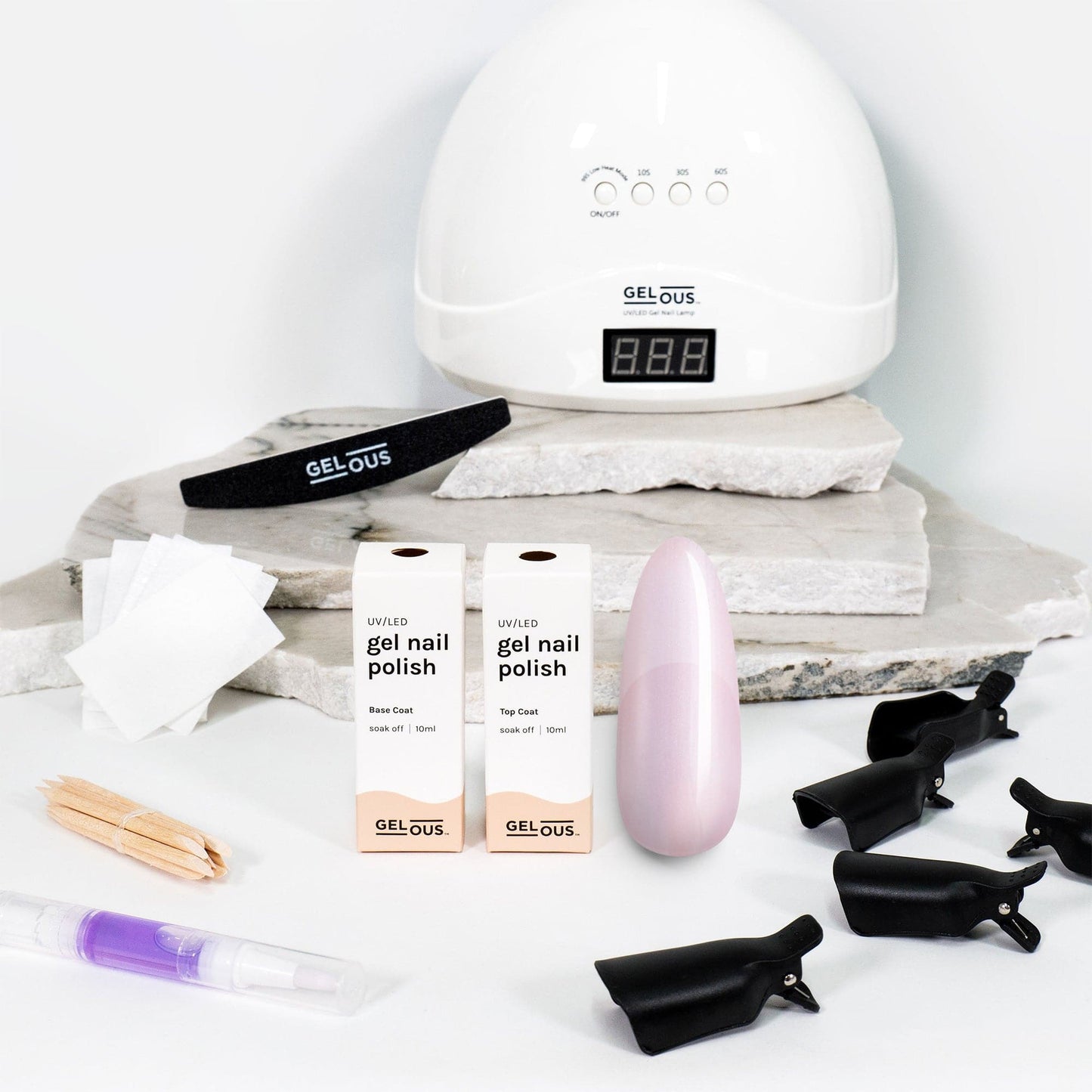 Gelous gel nail polish Shy Girl Starter Pack - photographed in New Zealand