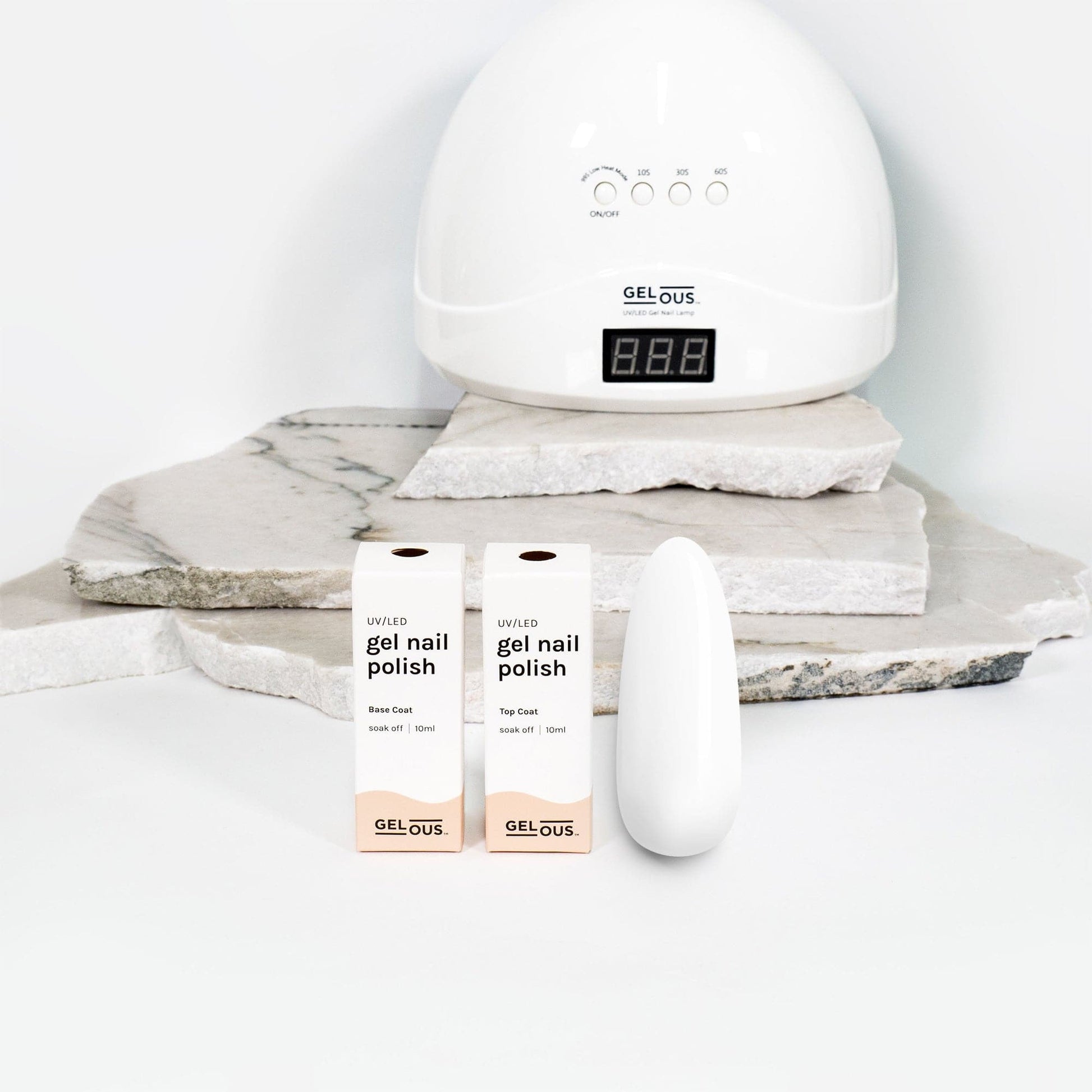 Gelous gel nail polish Whiteout Basic Pack - photographed in New Zealand