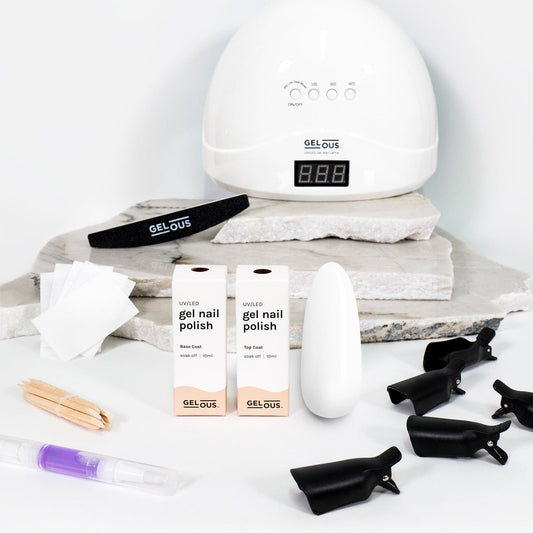 Gelous gel nail polish Whiteout Starter Pack - photographed in New Zealand