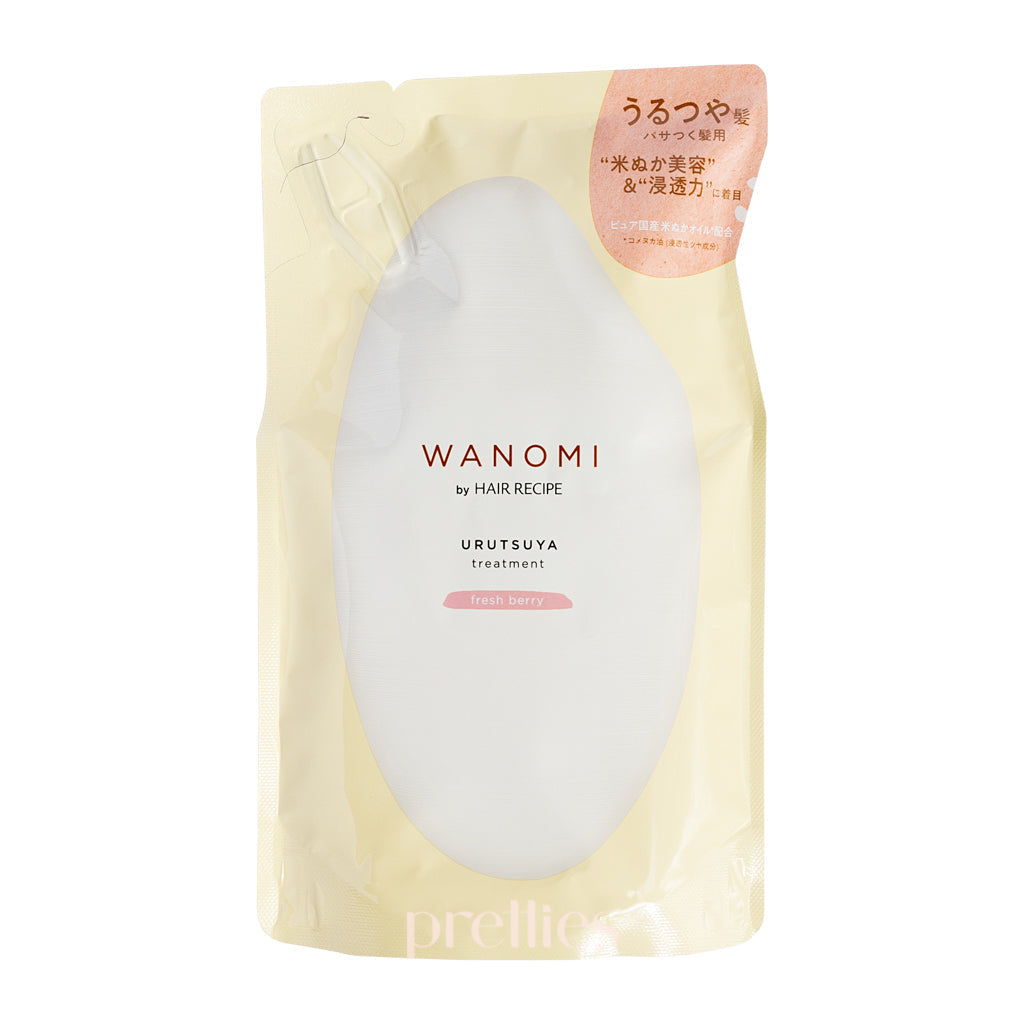 P&G Hair Recipe WANOMI Urutsuya Treatment - Fresh Berry (For Dry Hair) (Refill) 300g (Pink)