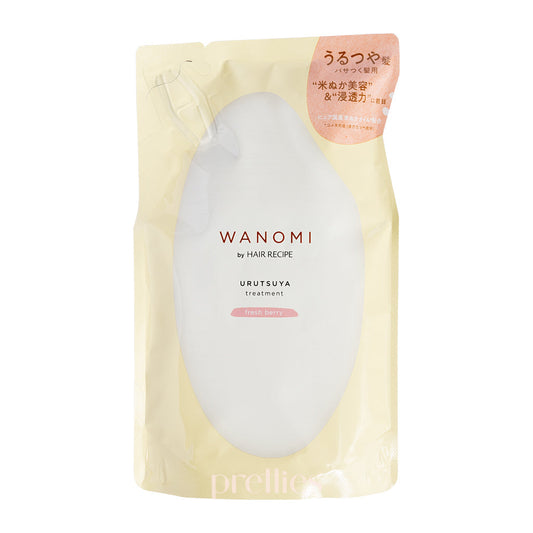 P&G Hair Recipe WANOMI Urutsuya Treatment - Fresh Berry (For Dry Hair) (Refill) 300g (Pink)