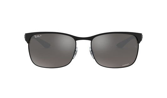 Sunglasses Rayban 8319CH (Polarized) Black, Grey, Large, Mens, Metal, Polarized, Prescription, Rayban, Rectangle, Sunglasses