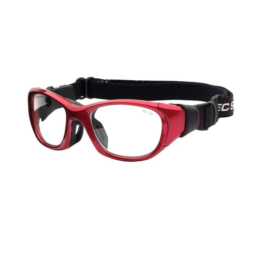 Liberty Sport Rec Specs Impact RS-51 in Shiny Crimson/Black angled view
