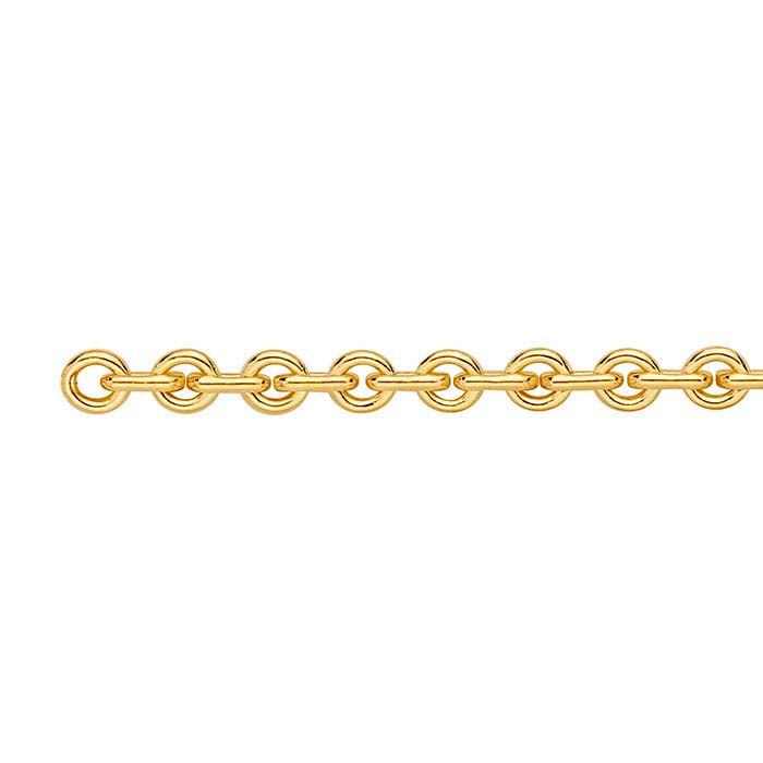 Permanent Jewelry 14k Goldfill Chain Bracelet - Roman Circle