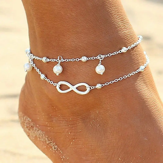 ankle bracelet pearl