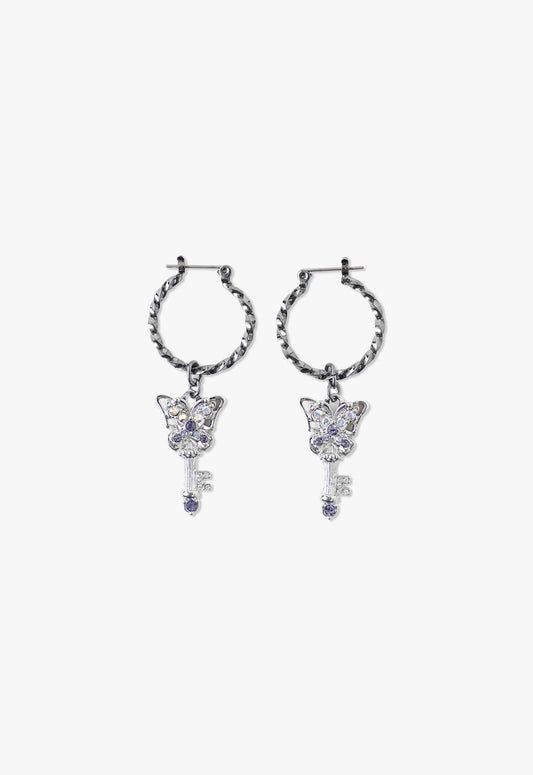 Butterfly Key Earrings