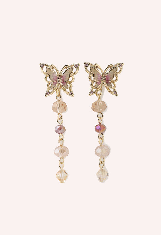 Spring Flutter Convertible Butterfly Earrings