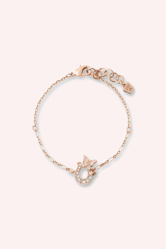Lucky Horseshoe Bracelet - Rose Gold